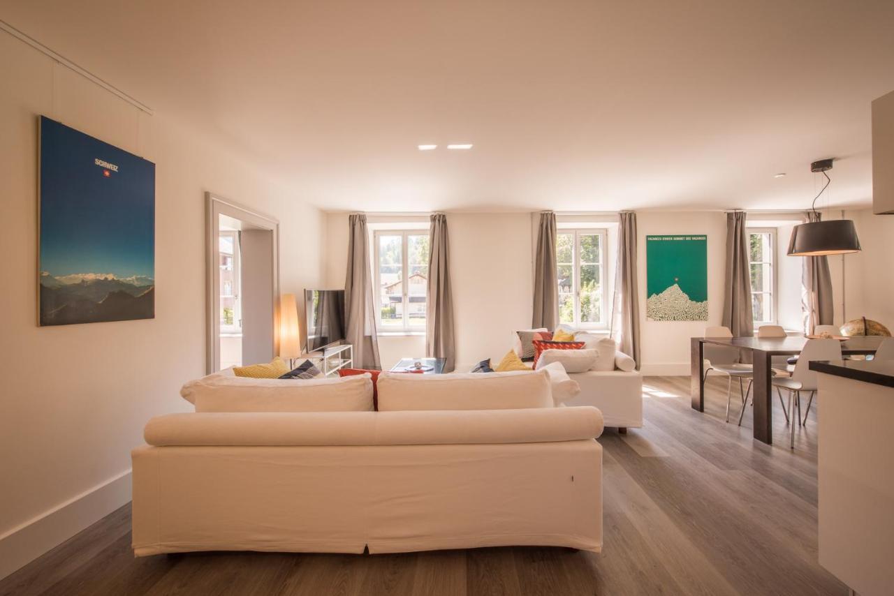 Dependance First Apartment อินเทอร์ลาเคน ภายนอก รูปภาพ